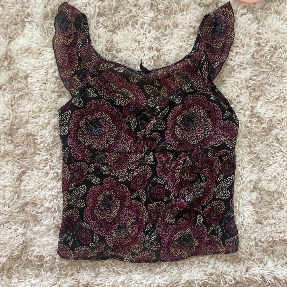 Vintage‎ 90s Floral Whimsy Fairy Boho Blouse - Picture 6 of 7